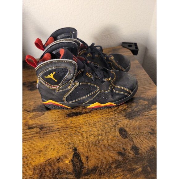 Jordan 7 Retro 2022 Mid Black And Gold Citrus 13C  Sneaker Basketball Athletic - Picture 1 of 8